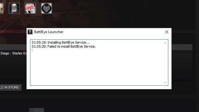 Як виправити Failed to install BattlEye Service при запуску гри