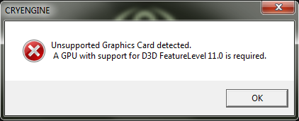 Unsupported Graphics Card detected a GPU with support for D3D — як виправити